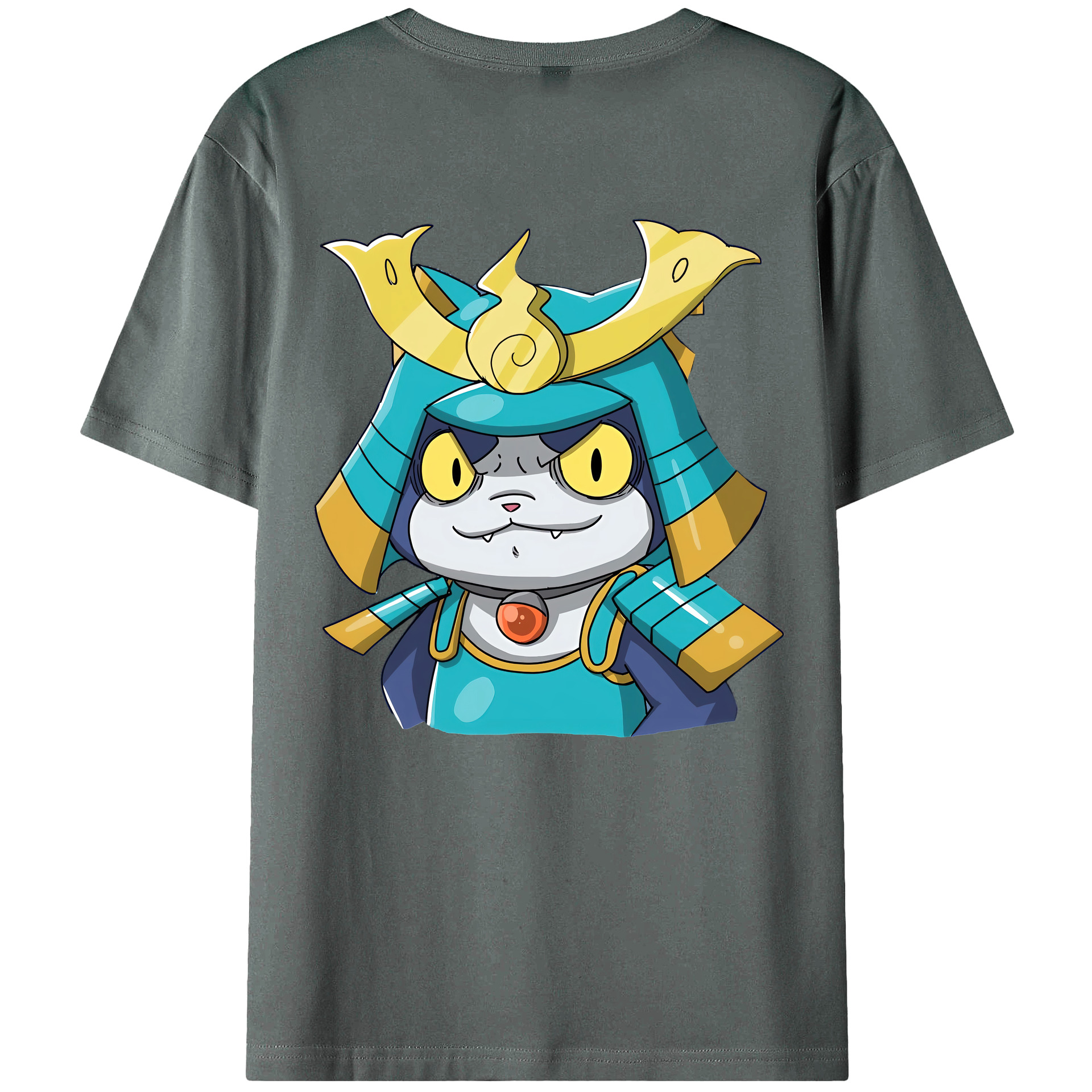 （画像用） 妖怪ウォッチ Yo-kai Watch 綿100％ メンズ半袖Tシャツ（バックプリント） 通気性